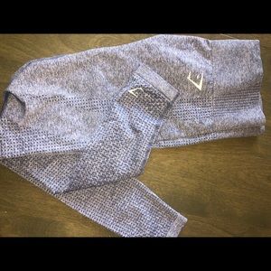 Gymshark vital seamless steel blue leggings